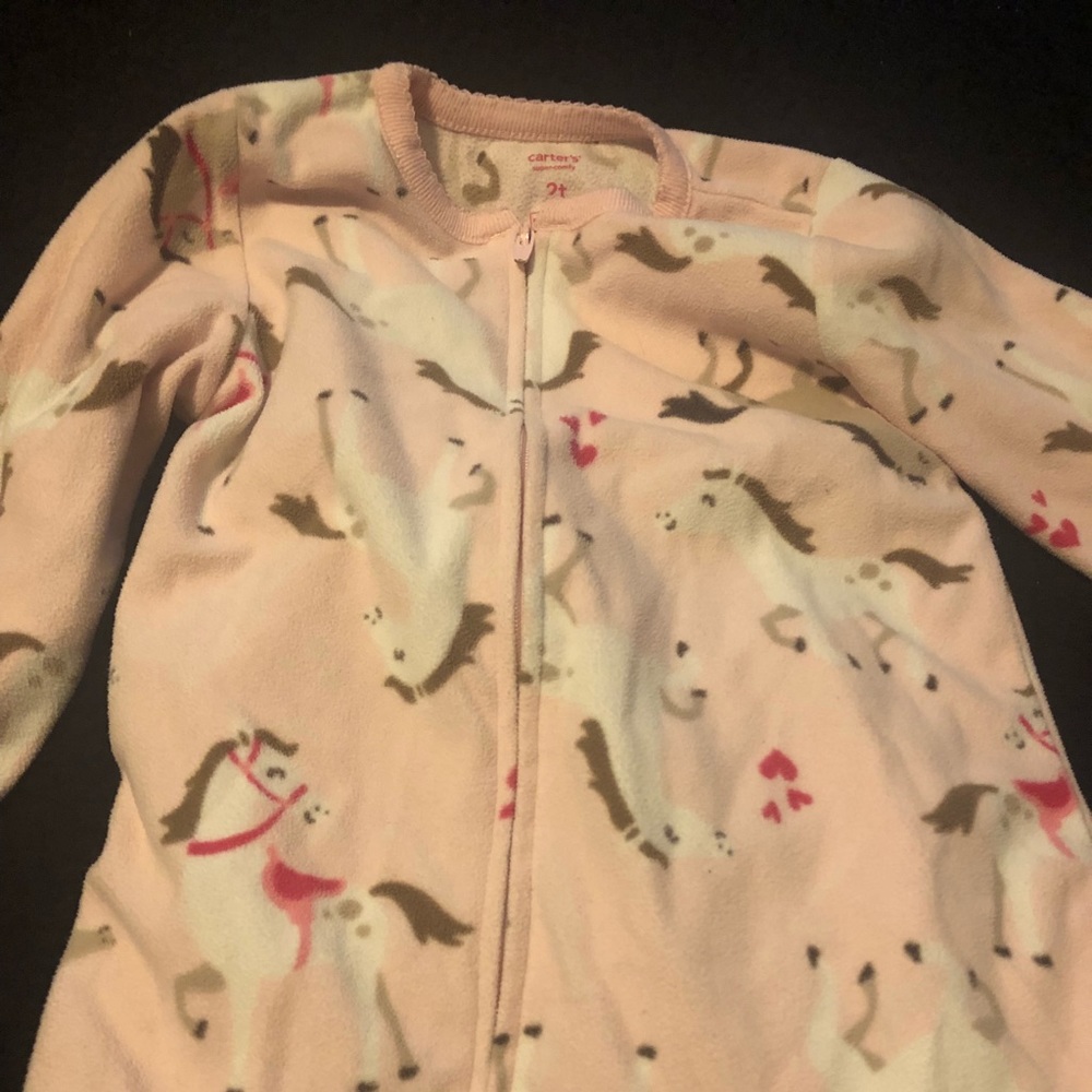 Size 2T footed pajamas